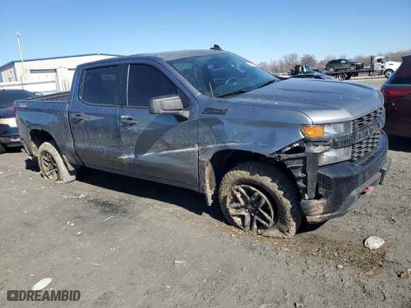 2021 Chevrolet Silverado 1500 Custom Trail Boss with VIN 1GCPYCEH8MZ298113, listed as a Copart auction lot 47042685 with 105,146 mi miles and Salvage Title. Bid and sale history available at carsss.com. Image 4.