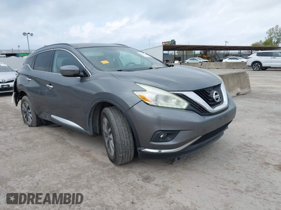 2017 Nissan Murano S with VIN 5N1AZ2MG2HN117540, listed as a IAAI auction lot 41174411 with 168,831 mi miles and . Bid and sale history available at DreamBid. Image 1.