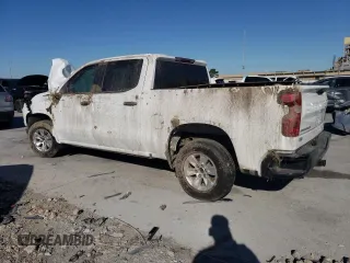 2022 Chevrolet Silverado 1500 Work Truck with VIN 3GCPAAEK9NG624362, listed as a Copart auction lot 49453475 with 80,536 mi miles and Salvage Title. Bid and sale history available at DreamBid. Image 2.