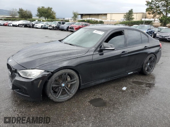 2014 BMW 3 Series 335i with VIN WBA3A9C55EF479359, listed as a Copart auction lot 48224715 with 98,747 mi miles and Salvage Title. Bid and sale history available at carsss.com. Image 1.