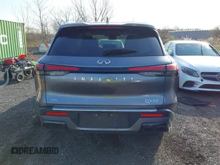 2023 Infiniti QX60 Luxe with VIN 5N1DL1FS1PC365122, listed as a IAAI auction lot 41921269 with 20,283 mi miles and . Bid and sale history available at DreamBid. Image 16.