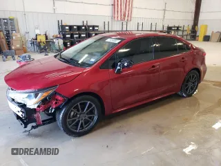 2022 Toyota Corolla LE with VIN JTDEPMAE9NJ201982, listed as a Copart auction lot 43121115 with 67,004 mi miles and Salvage Title. Bid and sale history available at carsss.com. Image 1.