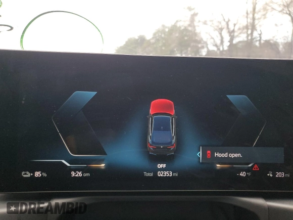 2024 BMW i4 eDrive35 z VIN WBY43AW05RFR71493, wystawiony jako Copart lot #47165825 z przebiegiem 2 353 mil mil oraz Szkoda całkowita • Salvage title. Historia ofert i sprzedaży dostępna na DreamBid. Obrazek 9.