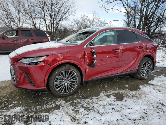 2023 Lexus RX 350h with VIN 2T2BBMCA0PC014846, listed as a Copart auction lot 88966745 with 13,384 mi miles and Salvage Title. Bid and sale history available at DreamBid. Image 1.