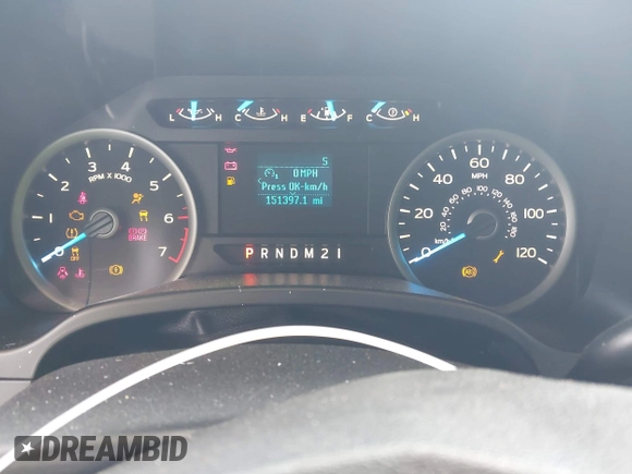 2017 Ford F-150 XL with VIN 1FTEW1CP5HFB67966, listed as a IAAI auction lot 42147114 with 151,397 mi miles and . Bid and sale history available at DreamBid. Image 7.