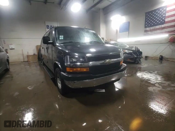 2016 Chevrolet Express Passenger LT with VIN 1GAZGPFF1G1336602, listed as a Copart auction lot 83389654 with 164,012 mi miles and Salvage title. Bid and sale history available at DreamBid. Image 14.