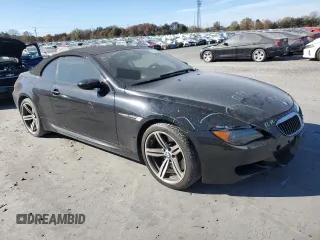 2007 BMW 6 Series M6 with VIN WBSEK93547CY78866, listed as a Copart auction lot 78612424 with 79,740 mi miles and Salvage Title. Bid and sale history available at carsss.com. Image 4.