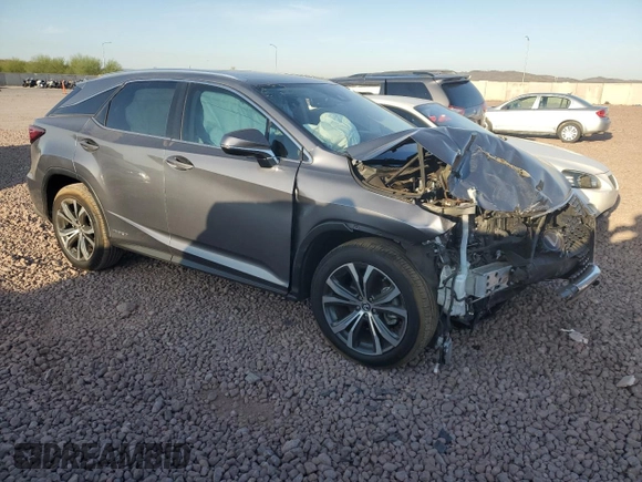 2021 Lexus RX 450h with VIN 2T2HGMDA5MC067791, listed as a Copart auction lot 52350105 with 39,617 mi miles and Salvage Title. Bid and sale history available at DreamBid. Image 4.