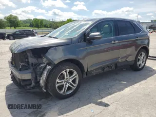 2015 Ford Edge Titanium z VIN 2FMTK3K91FBB28660, wystawiony jako Copart lot #55825535 z przebiegiem 174 156 mil mil oraz Czysty tytuł • Clean title. Historia ofert i sprzedaży dostępna na DreamBid. Obrazek 1.