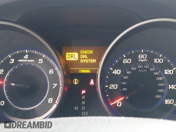 2008 Acura MDX Tech Pkg with VIN 2HNYD283X8H500654, listed as a IAAI auction lot 41913312 with 178,944 mi miles. Bid and sale history available at carsss.com. Image 7.