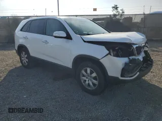 2013 Kia Sorento LX with VIN 5XYKT3A14DG334802, listed as a Copart auction lot 62551155 with 110,915 mi miles and Salvage title. Bid and sale history available at DreamBid. Image 4.