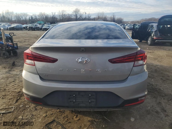 2020 Hyundai Elantra SE with VIN KMHD74LF1LU939848, listed as a Copart auction lot 86991574 with 71,870 mi miles and Salvage Title. Bid and sale history available at carsss.com. Image 6.