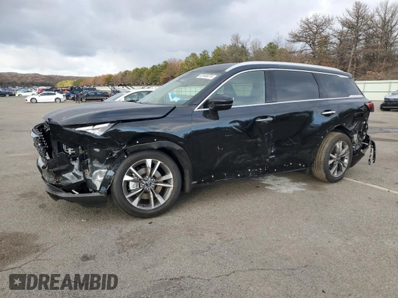 2025 Infiniti QX60 Luxe with VIN 5N1AL1FS4SC331767, listed as a Copart auction lot 82446074 with 457 mi miles and Salvage title. Bid and sale history available at DreamBid. Image 1.