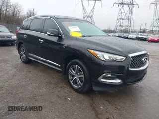 2016 Infiniti QX60 with VIN 5N1AL0MM9GC529704, listed as a IAAI auction lot 41859355 with 108,639 mi miles. Bid and sale history available at carsss.com. Image 1.