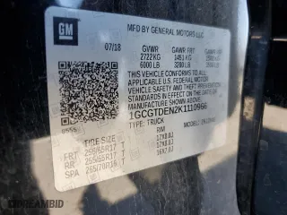 2019 Chevrolet Colorado 4WD Z71 with VIN 1GCGTDEN2K1110966, listed as a Copart auction lot 46719435 with 49,948 mi miles and Salvage Title. Bid and sale history available at carsss.com. Image 12.