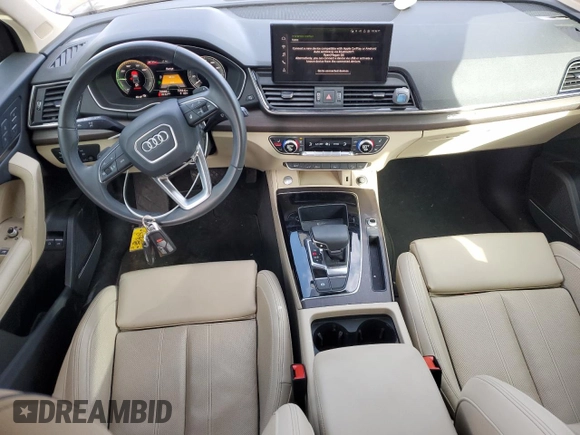2023 Audi Q5 S line Premium Plus with VIN WA1E2AFY3P2053545, listed as a Copart auction lot 43109325 with 32,686 mi miles and Salvage title. Bid and sale history available at DreamBid. Image 8.