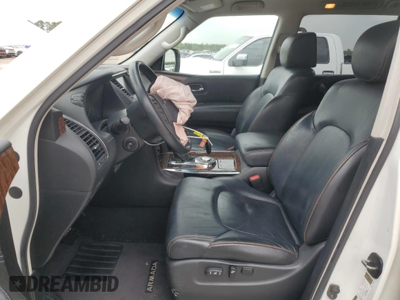 2017 Nissan Armada Platinum z VIN JN8AY2ND4H9003743, wystawiony jako Copart lot #51065965 z przebiegiem 93 801 mil mil oraz Szkoda całkowita • Salvage title. Historia ofert i sprzedaży dostępna na DreamBid. Obrazek 7.