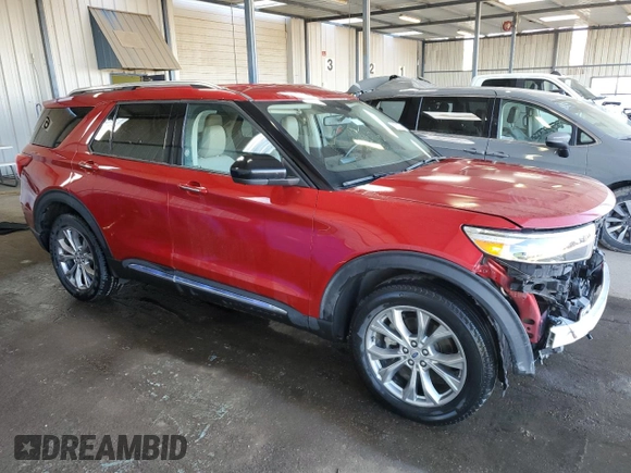 2023 Ford Explorer Limited with VIN 1FMSK8FH6PGB41411, listed as a Copart auction lot 53664475 with 40,062 mi miles and Salvage title. Bid and sale history available at DreamBid. Image 4.