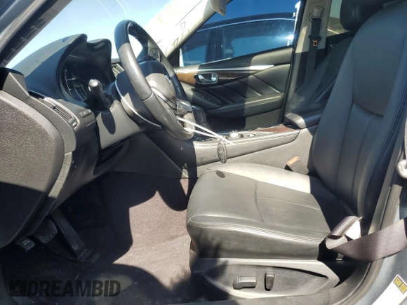 2019 Infiniti Q50 Luxe with VIN JN1EV7APXKM518952, listed as a Copart auction lot 74633794 with 39,454 mi miles and Salvage title. Bid and sale history available at DreamBid. Image 7.