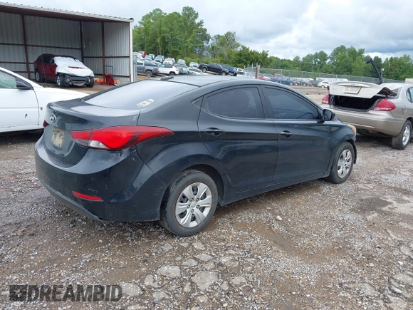 2016 Hyundai Elantra SE z VIN 5NPDH4AE6GH712831, wystawiony jako IAAI lot #40330106 z przebiegiem 186 539 mil mil oraz . Historia ofert i sprzedaży dostępna na DreamBid. Obrazek 4.