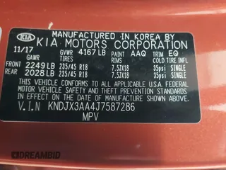 2018 Kia Soul ! with VIN KNDJX3AA4J7587286, listed as a IAAI auction lot 41657795 with 104,533 mi miles. Bid and sale history available at carsss.com. Image 9.