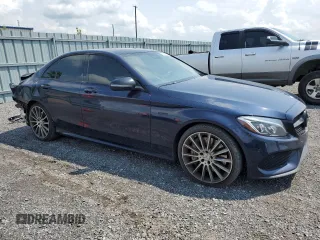 2017 Mercedes-Benz C 43 AMG with VIN 55SWF6EB4HU181167, listed as a Copart auction lot 59149685 with 107,499 mi miles and Salvage title. Bid and sale history available at DreamBid. Image 4.