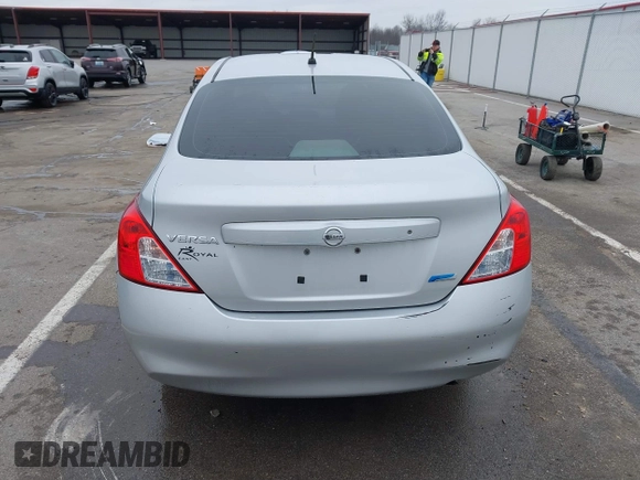2014 Nissan Versa SV with VIN 3N1CN7APXEL860715, listed as a IAAI auction lot 41492046 with 95,758 mi miles and . Bid and sale history available at DreamBid. Image 16.