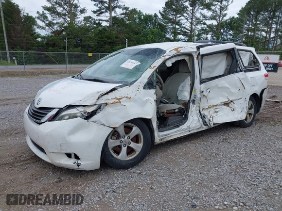 2011 Toyota Sienna LE AAS with VIN 5TDKK3DC6BS091557, listed as a IAAI auction lot 42170157 with 398,019 mi miles and . Bid and sale history available at DreamBid. Image 16.