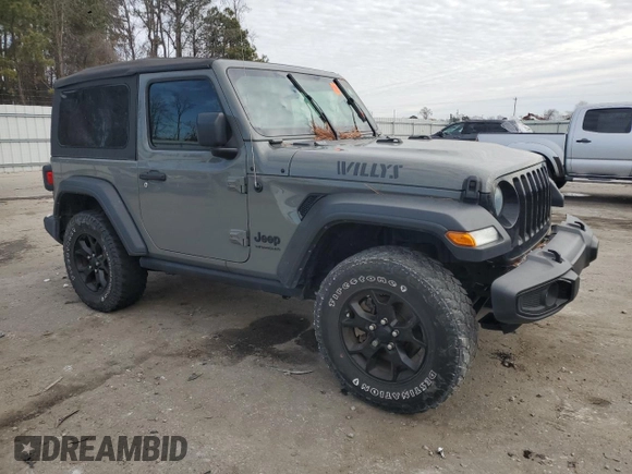 2021 Jeep Wrangler Sport with VIN 1C4GJXAN4MW663492, listed as a Copart auction lot 88965225 with 54,931 mi miles and Salvage title. Bid and sale history available at DreamBid. Image 4.