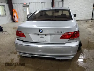 2006 BMW 7 Series 750i with VIN WBAHL83526DT07183, listed as a Copart auction lot 53257635 with 78,997 mi miles and Salvage title. Bid and sale history available at DreamBid. Image 6.