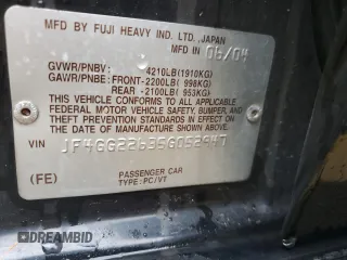2005 Saab 9-2X Aero z VIN JF4GG22635G052947, wystawiony jako Copart lot #45421515 z przebiegiem 155 579 mil mil oraz Szkody całkowita. Historia ofert i sprzedaży dostępna na DreamBid. Obrazek 12.