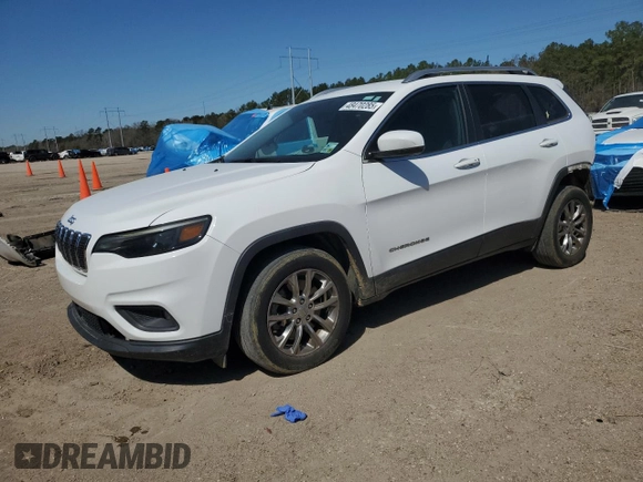 2021 Jeep Cherokee Latitude Lux with VIN 1C4PJLMX1MD211128, listed as a Copart auction lot 48470285 with 46,544 mi miles and Salvage Title. Bid and sale history available at carsss.com. Image 1.