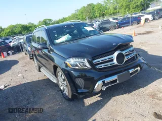 2018 Mercedes-Benz GLS 450 with VIN 4JGDF6EE1JB075332, listed as a IAAI auction lot 42120007 with 111,559 mi miles and . Bid and sale history available at DreamBid. Image 1.