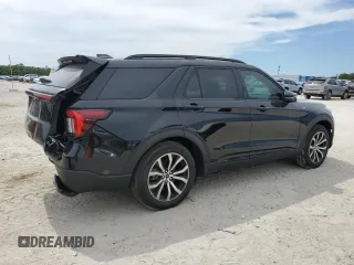2025 Ford Explorer ST-Line with VIN 1FMUK7KH6SGA95371, listed as a Copart auction lot 57572985 with 8,833 mi miles and Salvage title. Bid and sale history available at DreamBid. Image 3.