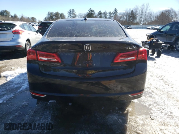 2020 Acura TLX with VIN 19UUB1F39LA016460, listed as a Copart auction lot 44309375 with 46,716 mi miles and Salvage Title. Bid and sale history available at carsss.com. Image 6.