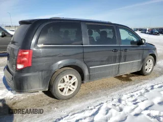 2017 Dodge Grand Caravan Crew Plus with VIN 2C4RDGDG6HR775156, listed as a Copart auction lot 48511115 with 349,435 mi miles and Salvage Title. Bid and sale history available at DreamBid. Image 3.