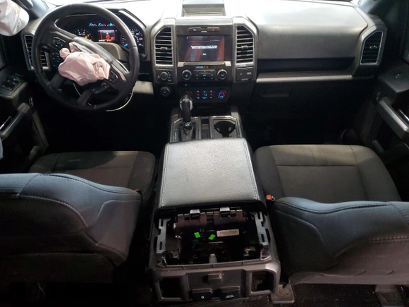 2017 Ford F-150 XL with VIN 1FTEW1EF5HKC24856, listed as a Copart auction lot 52581255 with 96,440 mi miles and Salvage Title. Bid and sale history available at carsss.com. Image 8.