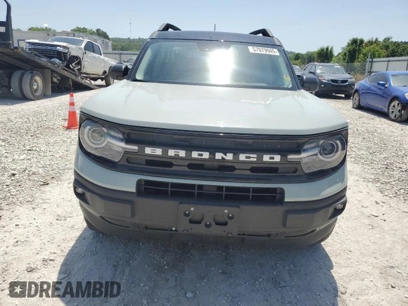 2022 Ford Bronco Sport Outer Banks with VIN 3FMCR9C67NRE27217, listed as a Copart auction lot 57079945 with 24,145 mi miles and Salvage title. Bid and sale history available at DreamBid. Image 5.