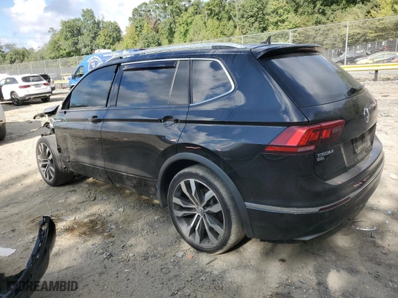 2020 Volkswagen Tiguan SEL Premium R-Line with VIN 3VV4B7AX9LM164690, listed as a Copart auction lot 71342434 with 62,009 mi miles and Salvage Title. Bid and sale history available at carsss.com. Image 2.