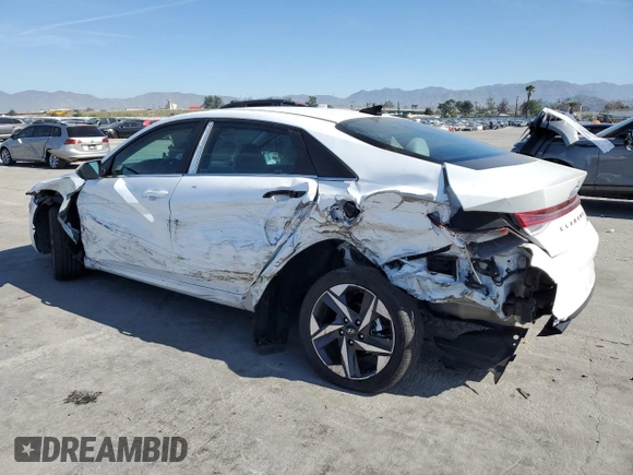 2021 Hyundai Elantra Limited with VIN 5NPLP4AG5MH010267, listed as a Copart auction lot 50348225 with 18,085 mi miles and Salvage Title. Bid and sale history available at DreamBid. Image 2.