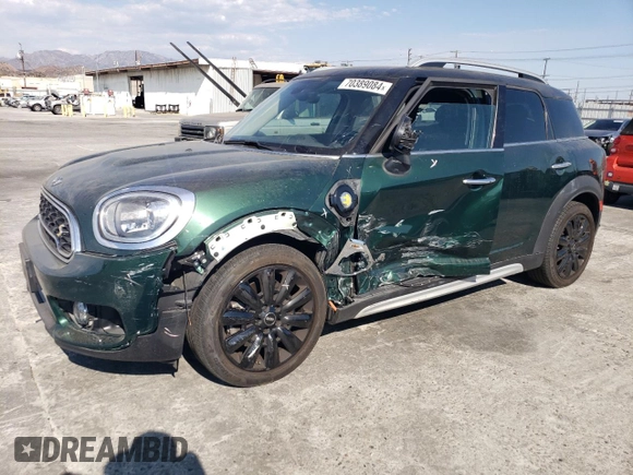 2018 MINI Countryman Cooper S E with VIN WMZYU7C49J3E56564, listed as a Copart auction lot 70389084 with 27,865 mi miles and Salvage Title. Bid and sale history available at carsss.com. Image 1.
