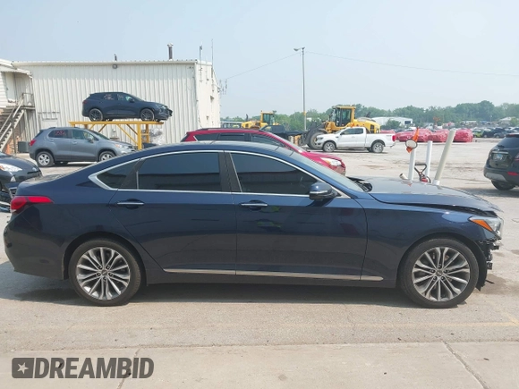 2018 Genesis G80 3.8L with VIN KMHGN4JE3JU246872, listed as a IAAI auction lot 42436770 with 66,022 mi miles and . Bid and sale history available at DreamBid. Image 14.