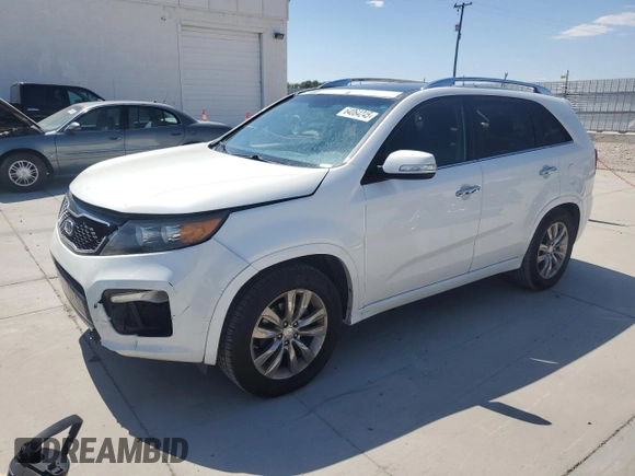 2013 Kia Sorento SX with VIN 5XYKW4A22DG383003, listed as a Copart auction lot 64064245 with 154,450 mi miles and Salvage title. Bid and sale history available at DreamBid. Image 1.