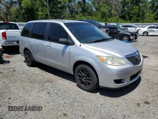 2005 Mazda MPV LX with VIN JM3LW28AX50550048, listed as a Copart auction lot 52915715 with 111,282 mi miles and Salvage title. Bid and sale history available at DreamBid. Image 4.