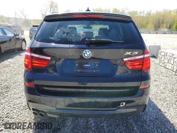 2017 BMW X3 xDrive28i with VIN 5UXWX9C35H0W70119, listed as a Copart auction lot 52718705 with 70,277 mi miles and Salvage Title. Bid and sale history available at DreamBid. Image 6.
