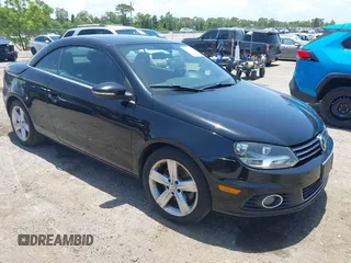 2012 Volkswagen Eos Executive with VIN WVWFW7AH7CV002793, listed as a IAAI auction lot 42426677 with 96,425 mi miles and . Bid and sale history available at DreamBid. Image 1.
