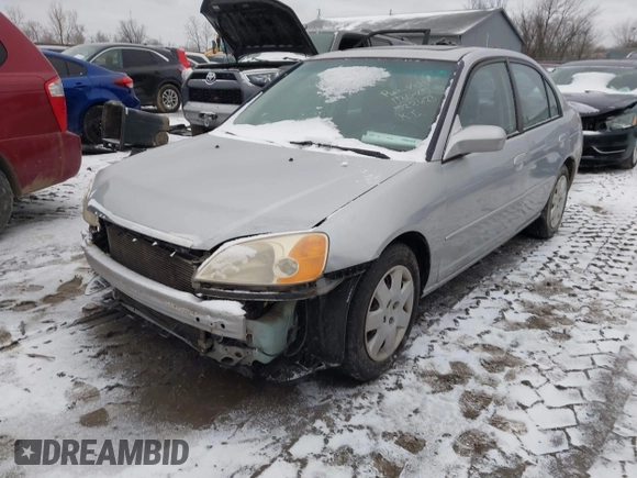 2001 Honda Civic EX with VIN 2HGES26751H522623, listed as a IAAI auction lot 41722598 with 209,912 mi miles and . Bid and sale history available at DreamBid. Image 2.