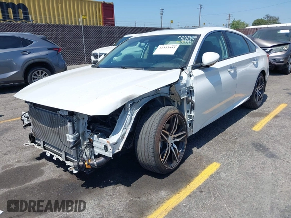 2021 Honda Accord Touring with VIN 1HGCV2F92MA024124, listed as a IAAI auction lot 42353443 with 22,457 mi miles and . Bid and sale history available at DreamBid. Image 17.