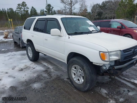 2002 Toyota 4Runner SR5 with VIN JT3GN86R620228645, listed as a IAAI auction lot 41427161 with 1 mi miles. Bid and sale history available at carsss.com. Image 1.