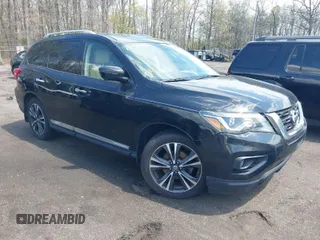 2017 Nissan Pathfinder SV z VIN 5N1DR2MM3HC625269, wystawiony jako IAAI lot #42031793 z przebiegiem 108 143 mil mil oraz . Historia ofert i sprzedaży dostępna na DreamBid. Obrazek 1.